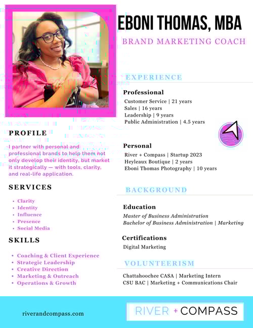 Riverandcompass.com EST Marketing Resume Riverandcompass.com EST Marketing Resume