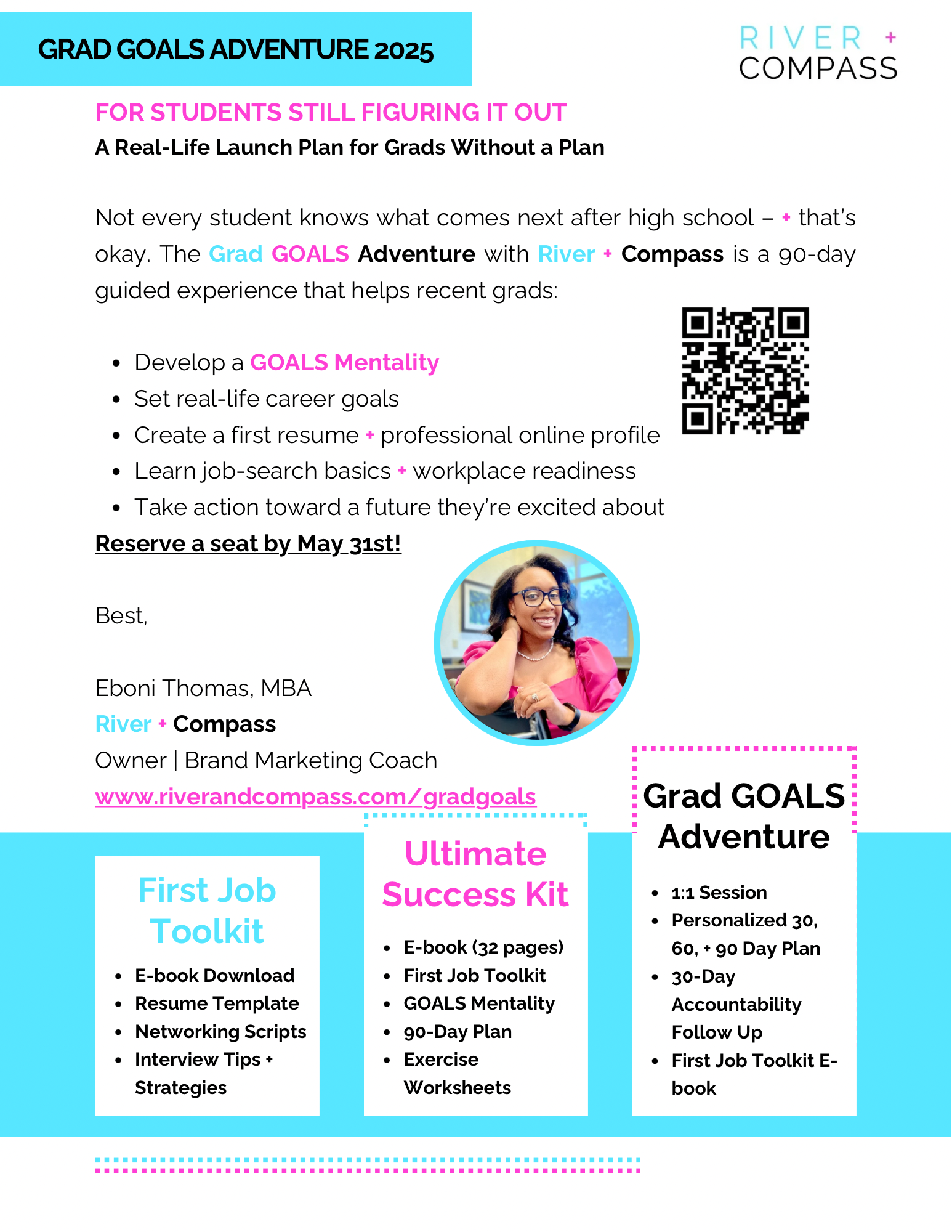 Riverandcompass.com grad goals outreach flyer-2 Riverandcompass.com grad goals outreach flyer-2